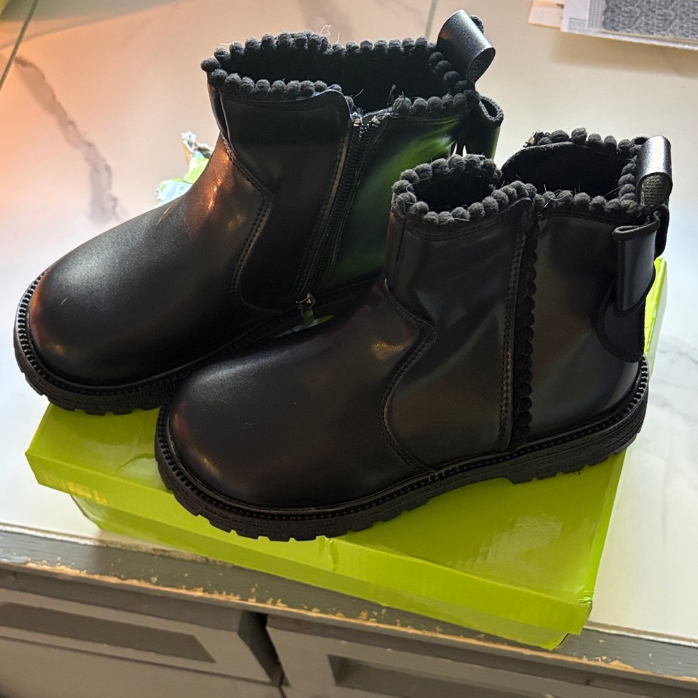 SHEIN Black Kids Ankle Boots